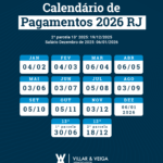 Calendário de Pagamentos de 2026 – RJ